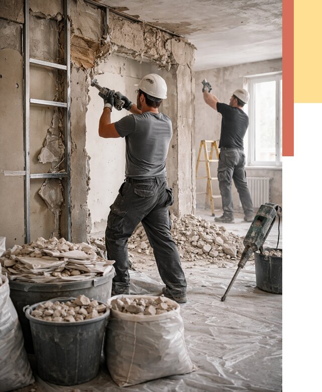 Демонтажные работы в Лангепасе от 2727 руб. — услуги и цена под ключ | ОТДЕЛОЧНИК-Лнг