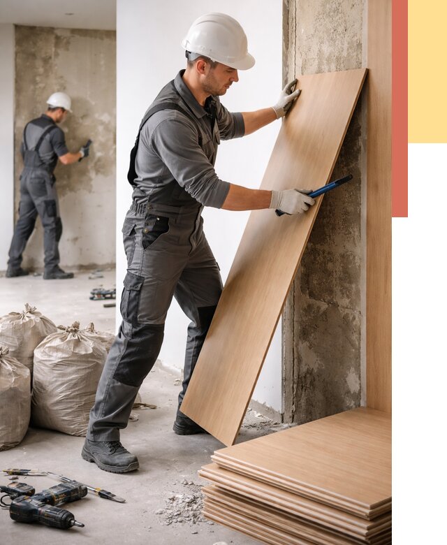 Демонтаж стеновых панелей в Лангепасе от 3535 руб. за м² быстро и недорого | ОТДЕЛОЧНИК-Лнг