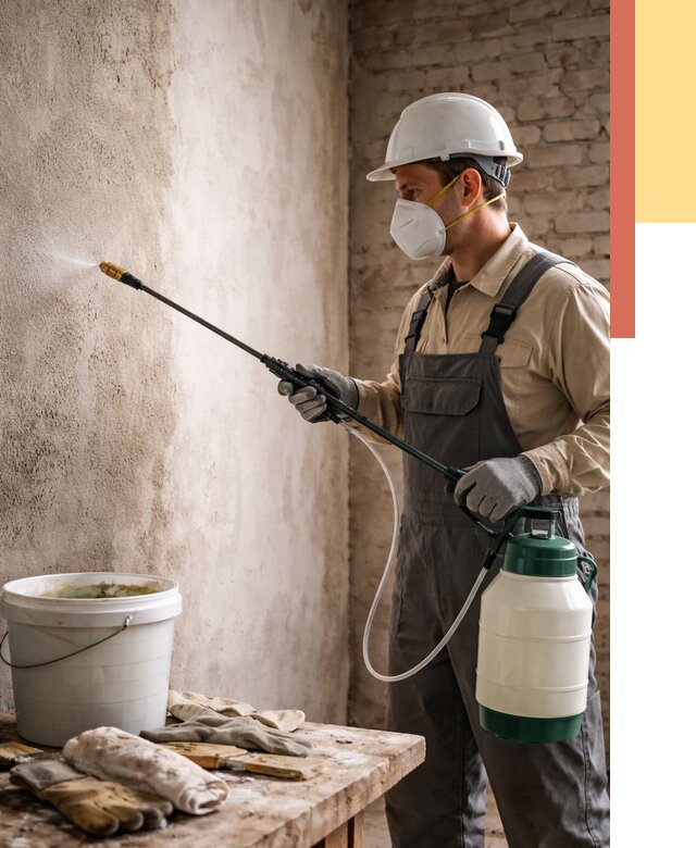 Антисептическая обработка стен в Лангепасе от 1212 руб. — быстро и недорого | ОТДЕЛОЧНИК-Лнг