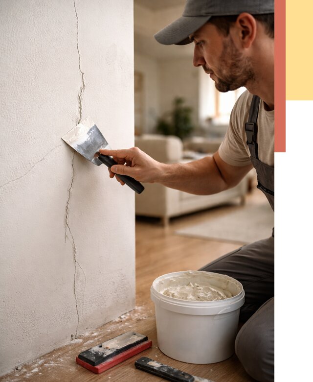 Заделка трещин и сколов в Лангепасе от 2475 руб. — быстро и недорого | ОТДЕЛОЧНИК-Лнг