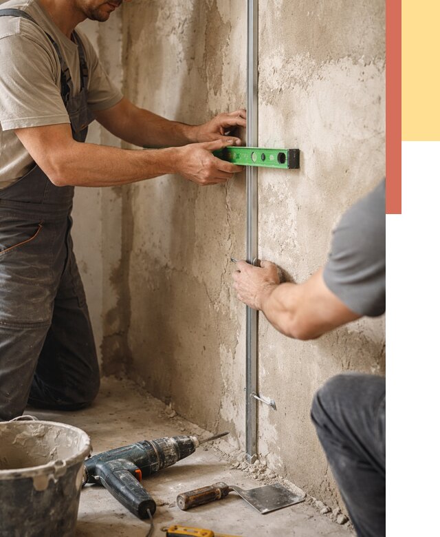 Установка штукатурных маяков в Лангепасе от 7070 руб. — быстро и недорого | ОТДЕЛОЧНИК-Лнг