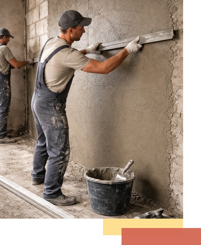 Штукатурка стен цементно-песчаная в Лангепасе профессионально