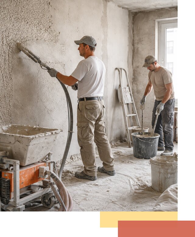 Машинная штукатурка стен в Лангепасе — быстро и качественно