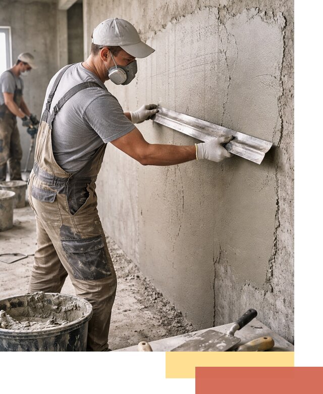 Штукатурка бетонных стен в Лангепасе качественно и долговечно