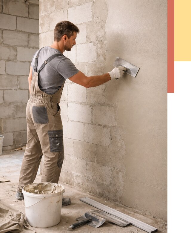 Штукатурка стен из газобетона в Лангепасе от 2121 руб./м2 — быстро и недорого | ОТДЕЛОЧНИК-Лнг