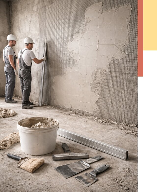 Штукатурка стен по сетке в Лангепасе от 5555 руб./м2 — быстро и недорого | ОТДЕЛОЧНИК-Лнг