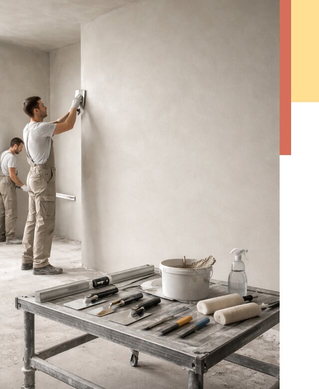 Штукатурка стен под покраску в Лангепасе от 4545 руб./м² — качественно и недорого | ОТДЕЛОЧНИК-Лнг