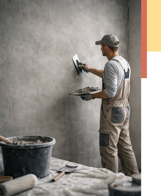 Декоративная штукатурка под бетон в Лангепасе от 2525 руб./м² — нанесение под ключ | ОТДЕЛОЧНИК-Лнг