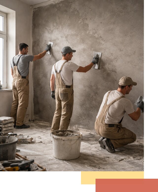 Декоративная штукатурка под бетон в Лангепасе для стен и потолков