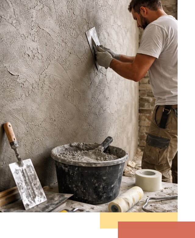 Декоративная штукатурка лофт в Лангепасе — отделка стен и потолков