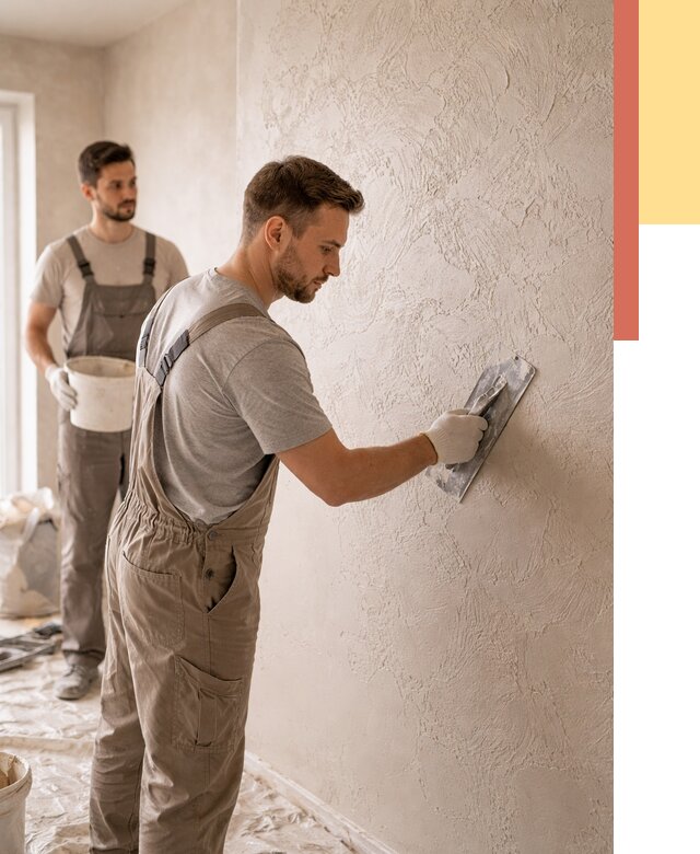 Фактурная штукатурка стен в Лангепасе от 4242 руб./м² — заказать под ключ | ОТДЕЛОЧНИК-Лнг