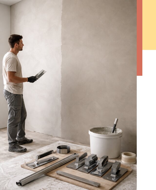 Нанесение микроцемента на стены в Лангепасе от 3232 руб./м2 под ключ | ОТДЕЛОЧНИК-Лнг