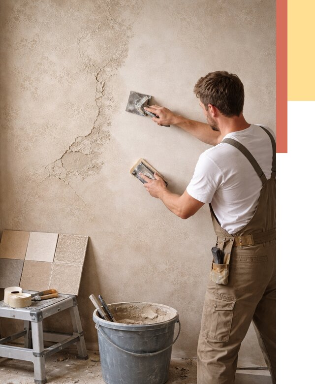 Ремонт декоративной штукатурки в Лангепасе от 4545 руб. под ключ | ОТДЕЛОЧНИК-Лнг