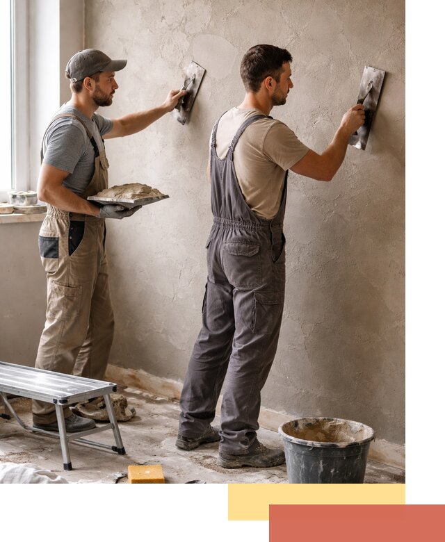 Ремонт декоративной штукатурки и восстановление фактуры в Лангепасе