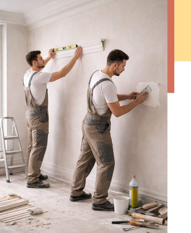 Монтаж лепнины на стены в Лангепасе от 4545 руб. — недорого, быстро | ОТДЕЛОЧНИК-Лнг