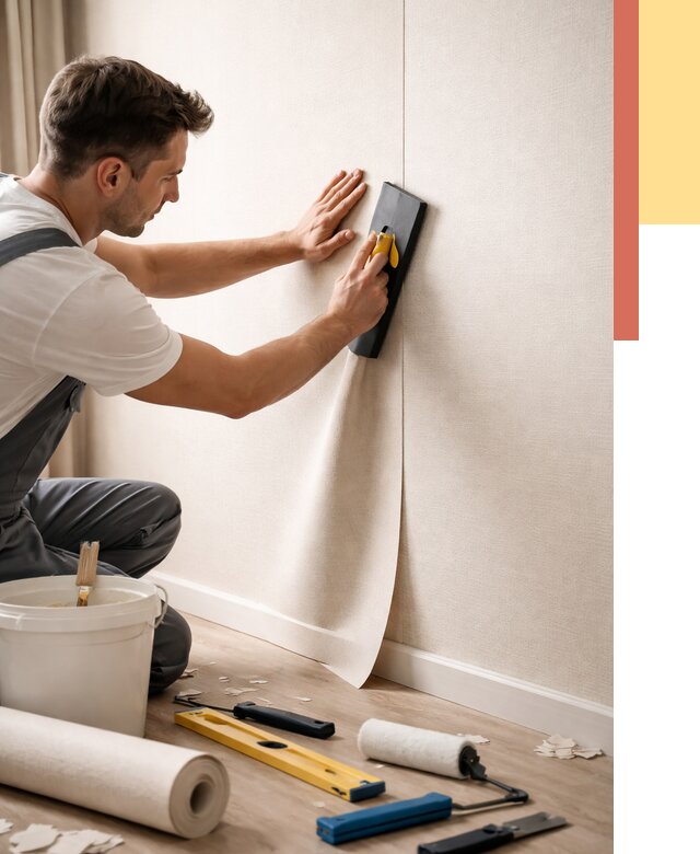 Поклейка виниловых обоев в Лангепасе от 4545 руб. | Быстро и недорого — ОТДЕЛОЧНИК-Лнг