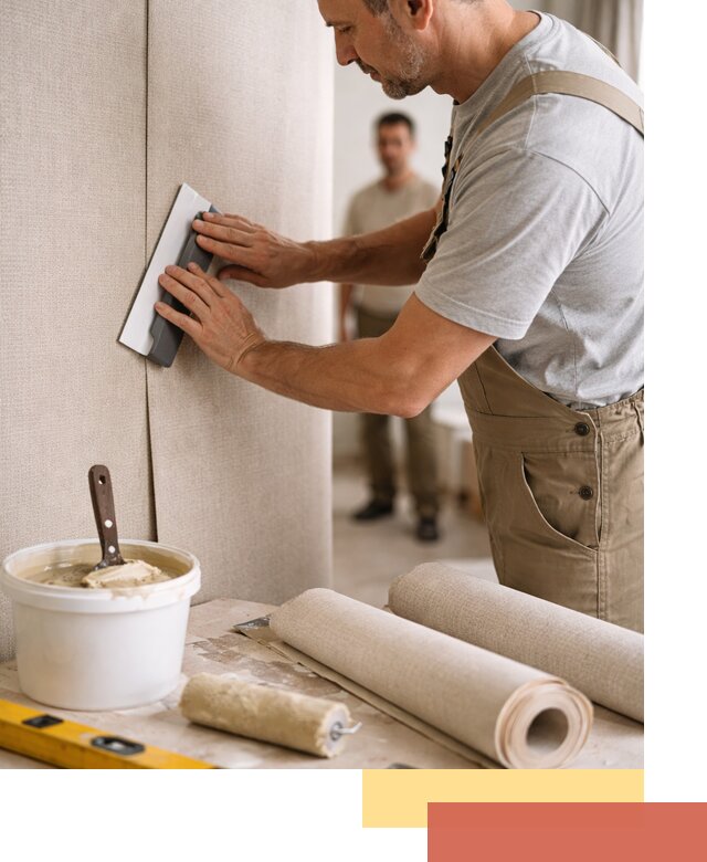 Поклейка текстильных обоев в Лангепасе профессионально и аккуратно