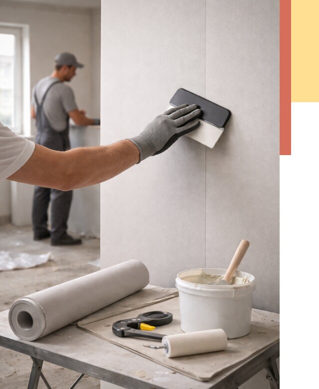 Поклейка обоев под покраску в Лангепасе от 3535 руб. за м2 | ОТДЕЛОЧНИК-Лнг