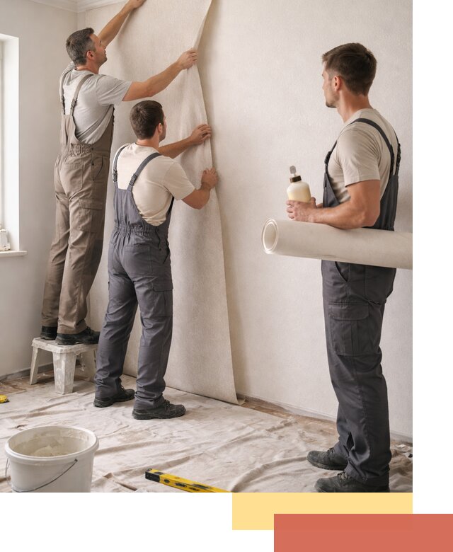 Оклейка стен обоями в Лангепасе — качественно и профессионально