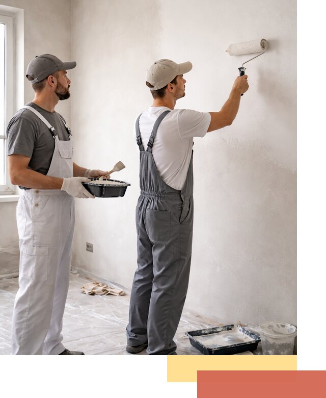 Покраска стен водоэмульсионной краской в Лангепасе