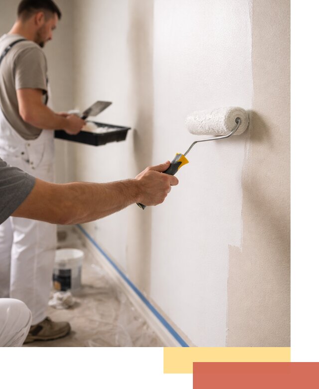 Покраска стен акриловой краской профессионально в Лангепасе