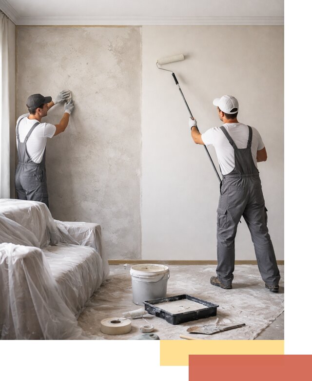 Покраска стен антивандальной краской в Лангепасе