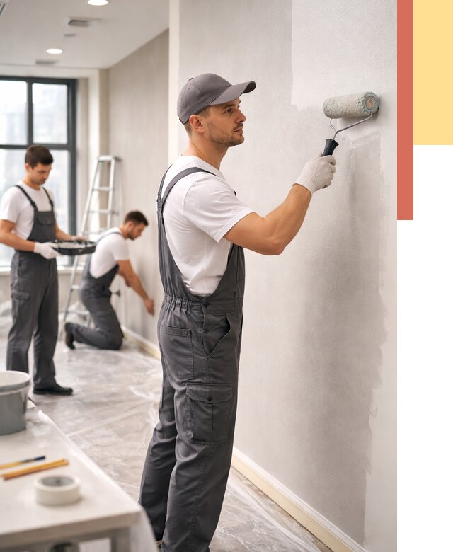 Покраска стен в офисе в Лангепасе от 8585 руб. — быстро и недорого | ОТДЕЛОЧНИК-Лнг