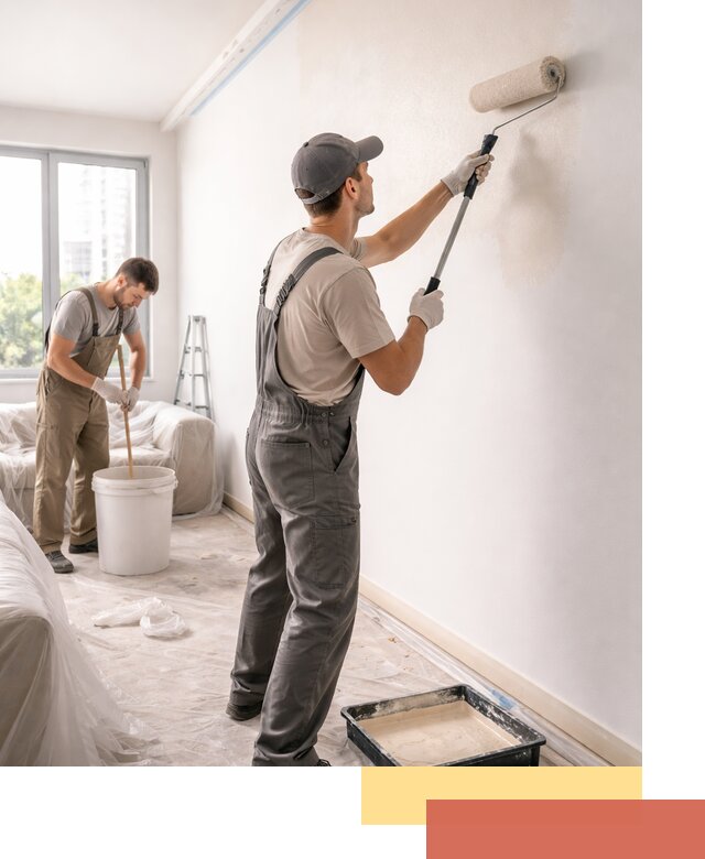 Покраска стен в офисе в Лангепасе — быстрый и качественный ремонт