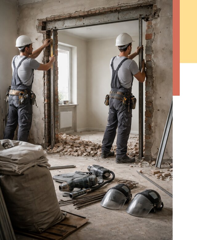 Расширение дверного проема в Лангепасе от 12625 руб. под ключ | ОТДЕЛОЧНИК-Лнг