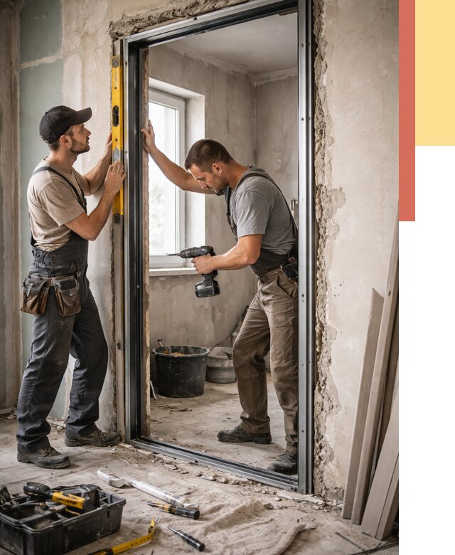 Закладка дверного проема в Лангепасе от 3535 руб. — быстро и недорого | ОТДЕЛОЧНИК-Лнг