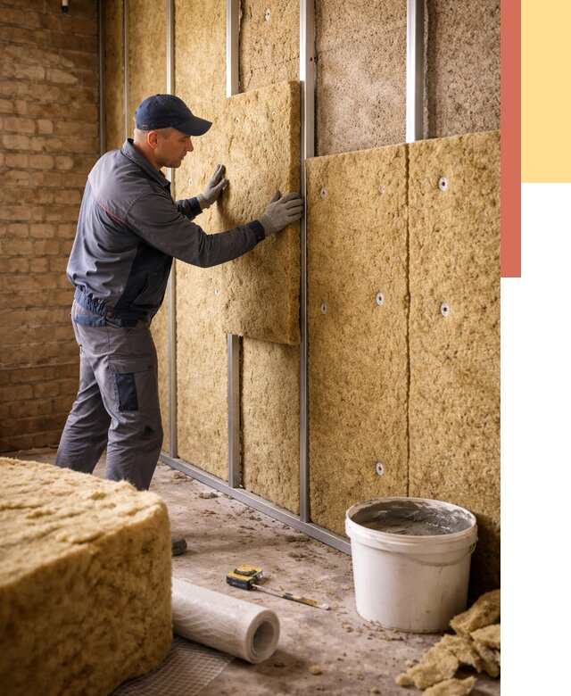 Утепление стен минватой в Лангепасе от 1364 руб./м2 — недорого и быстро | ОТДЕЛОЧНИК-Лнг