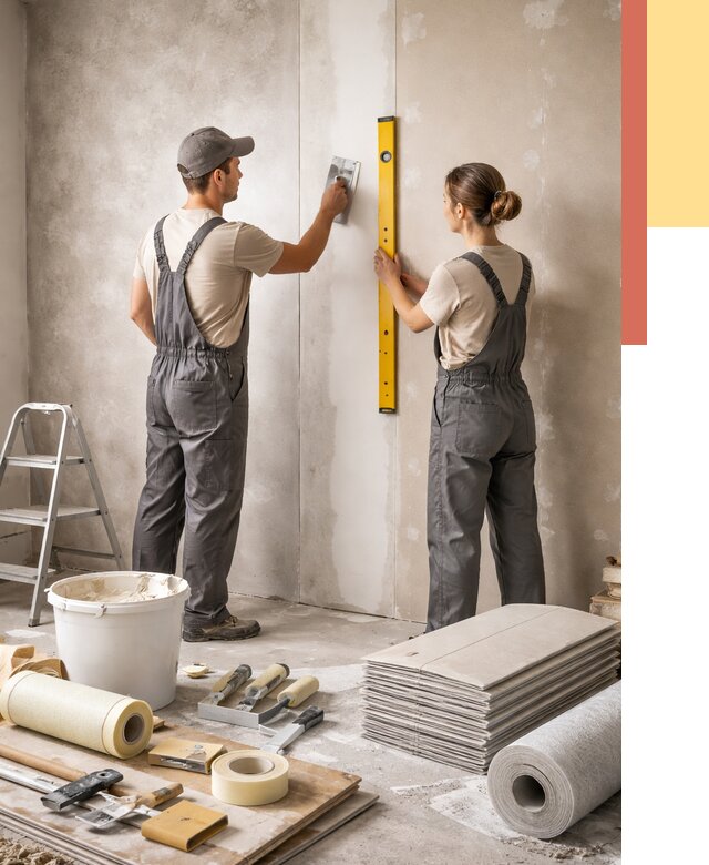 Отделка стен в Лангепасе от 1515 руб/м² — недорого, быстро, под ключ | ОТДЕЛОЧНИК-Лнг