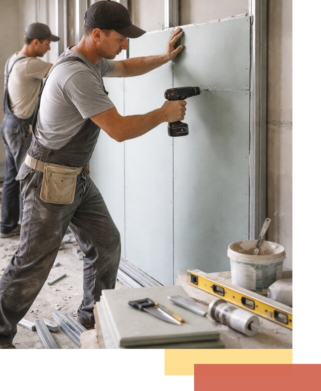 Кладка влагостойких перегородок ПГП в Лангепасе