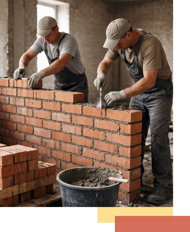 Кладка кирпичных перегородок под ключ в Лангепасе