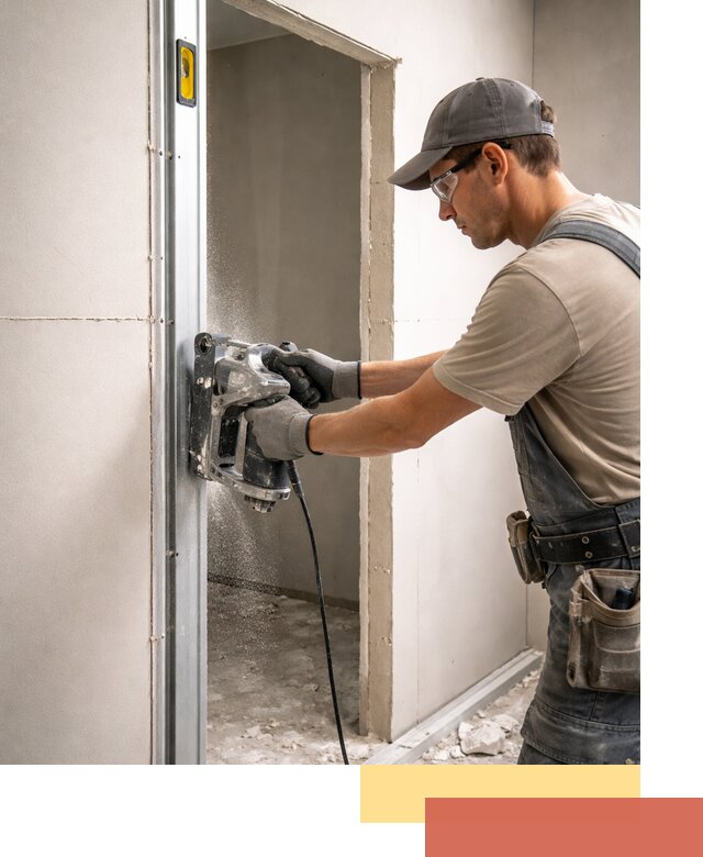 Устройство дверного проема в перегородке в Лангепасе