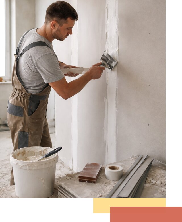 Шпаклевка перегородок из гипсокартона в Лангепасе качественно и быстро