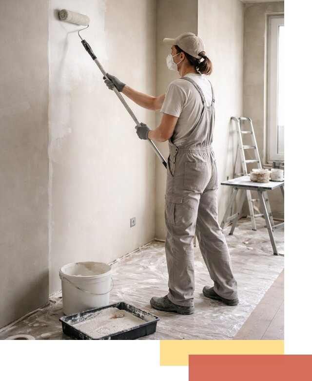 Покраска перегородок из гипсокартона в Лангепасе качественно и недорого