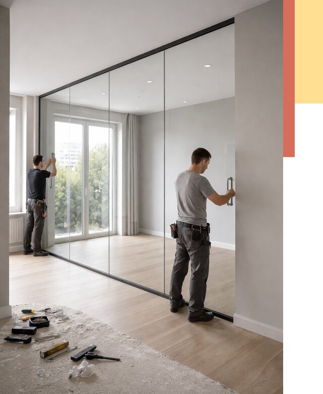 Изготовление стеклянных перегородок в Лангепасе от 12474 руб. под ключ | ОТДЕЛОЧНИК-Лнг