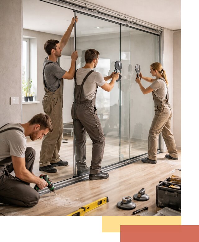 Изготовление стеклянных перегородок на заказ в Лангепасе