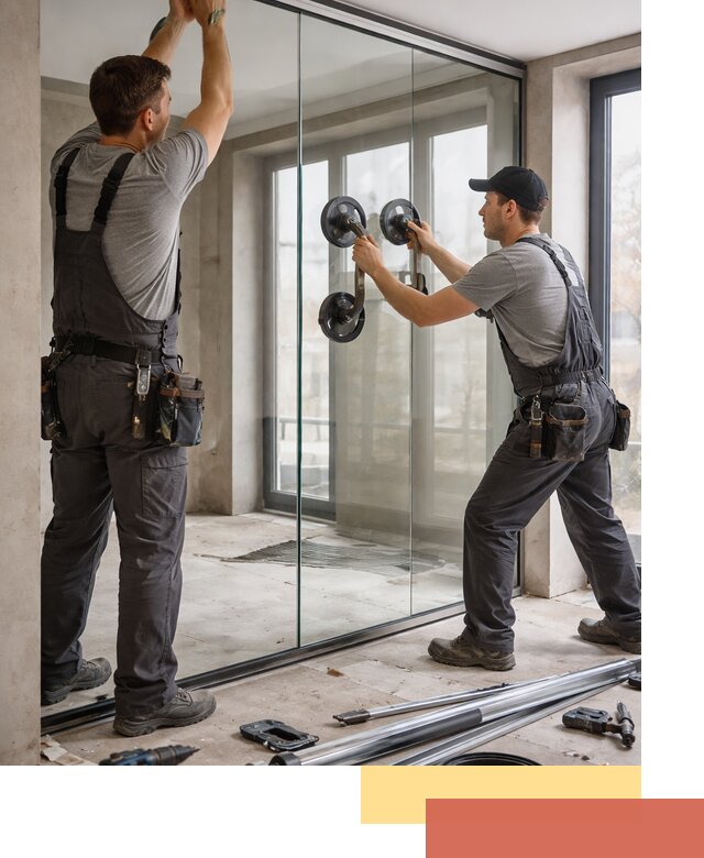 Цельностеклянные перегородки под ключ в Лангепасе