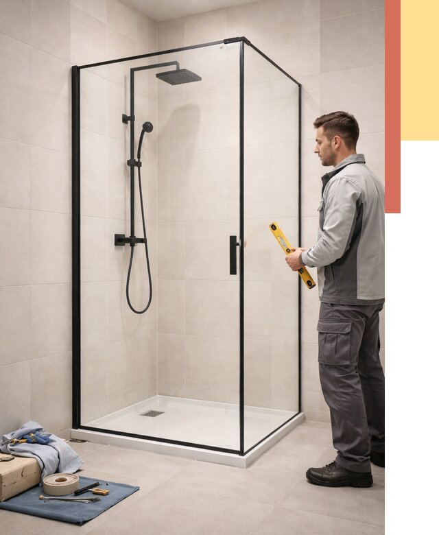 Стеклянные перегородки для душа в Лангепасе от 12625 руб. | Монтаж под ключ — ОТДЕЛОЧНИК-Лнг