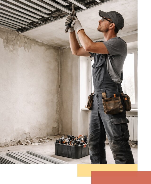 Демонтаж реечного потолка в Лангепасе быстро и аккуратно