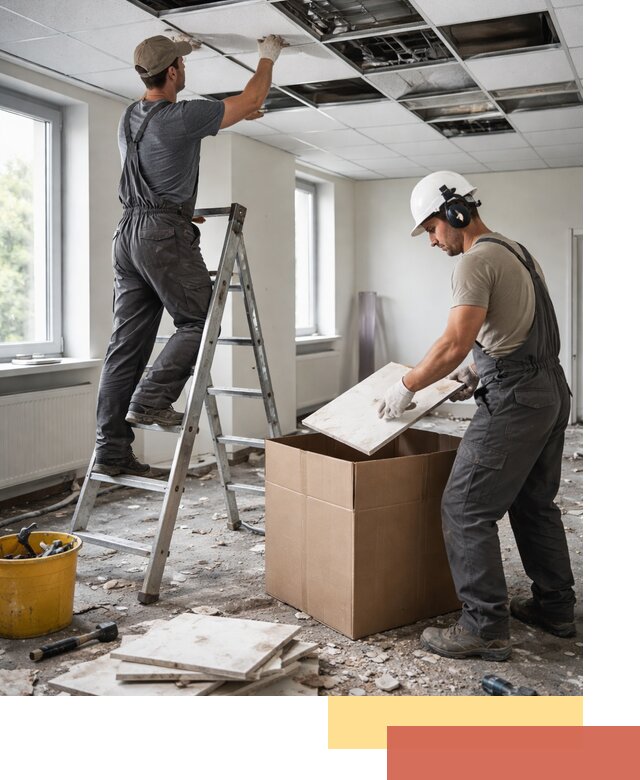 Демонтаж потолочной плитки в Лангепасе быстро и аккуратно