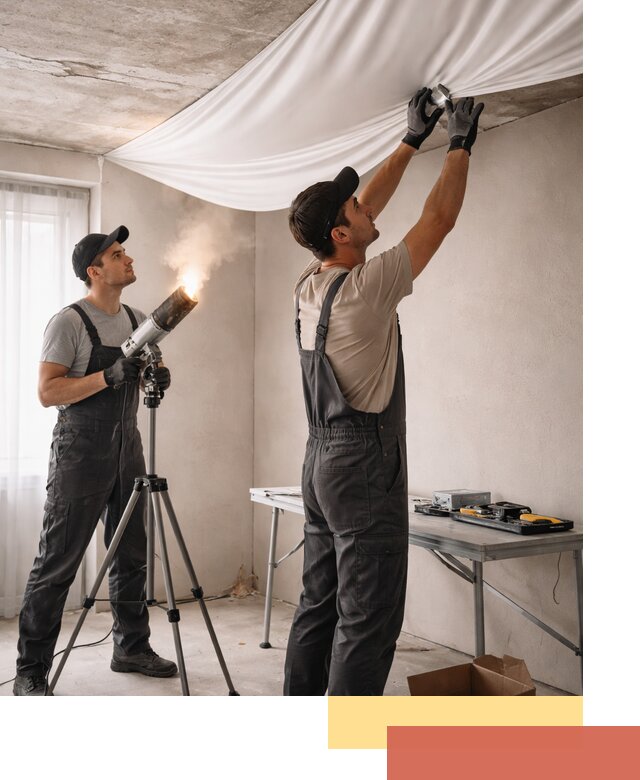 Установка натяжного потолка под ключ в Лангепасе