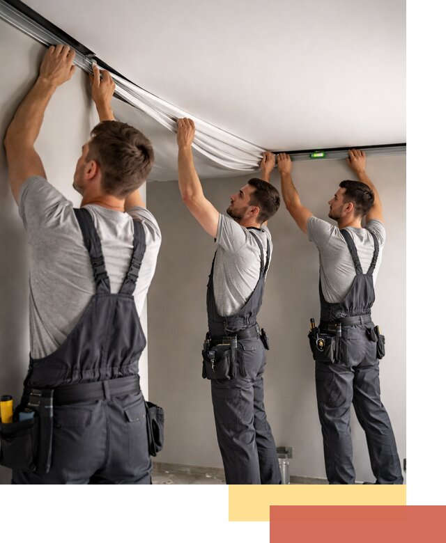 Теневые натяжные потолки в Лангепасе: монтаж и отделка быстро и качественно