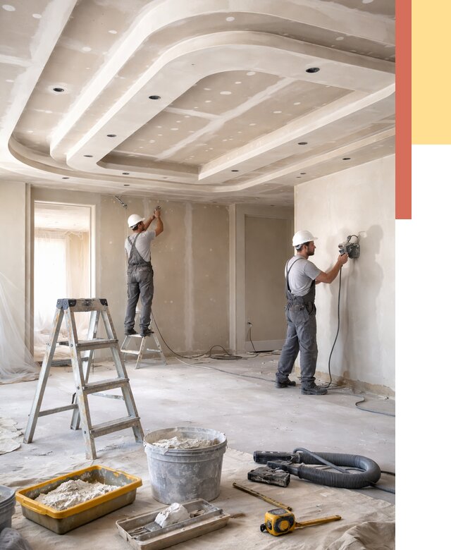 Многоуровневый потолок из гипсокартона в Лангепасе от 758 руб. под ключ | ОТДЕЛОЧНИК-Лнг