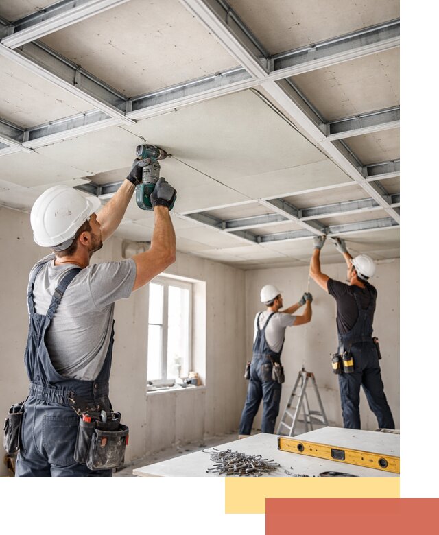 Кессонный потолок из гипсокартона под ключ в Лангепасе