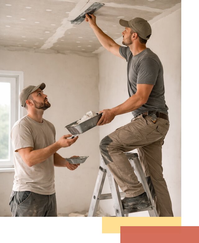 Шпаклевка потолка из гипсокартона в Лангепасе качественно и быстро