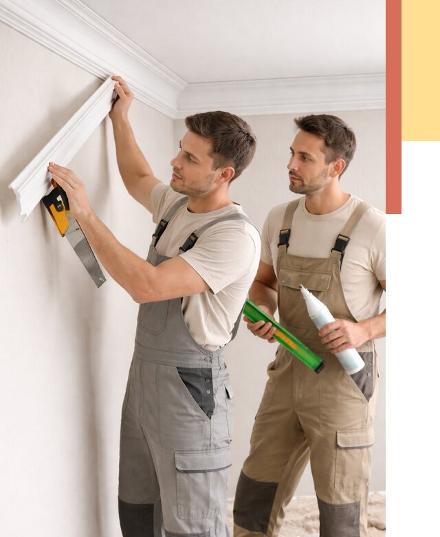 Монтаж потолочного плинтуса в Лангепасе от 2323 руб. — быстро и недорого | ОТДЕЛОЧНИК-Лнг