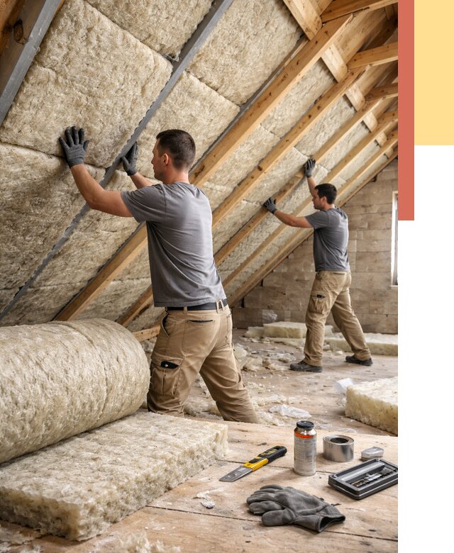 Утепление потолка минватой в Лангепасе от 1465 руб. — быстро и недорого | ОТДЕЛОЧНИК-Лнг